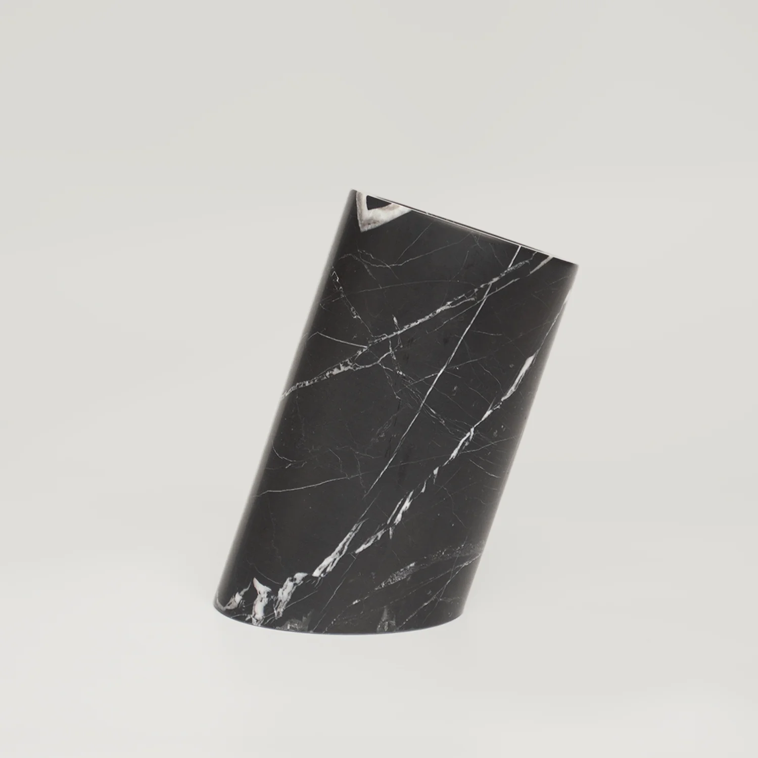 BLACK MARBLE ANGLED WINE COOLER - Image 3