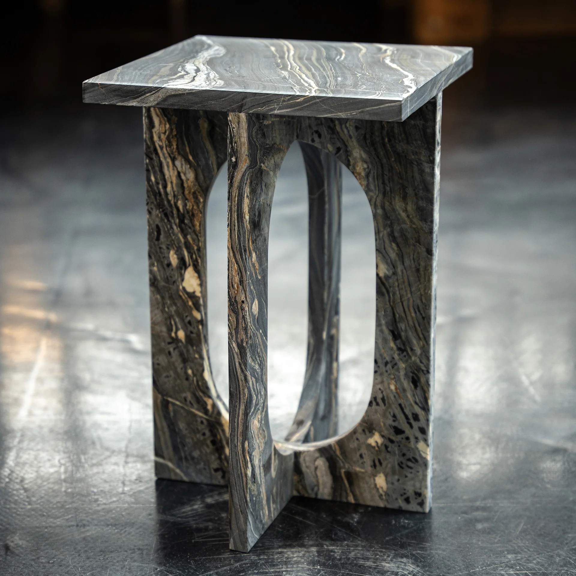 'BOND' SIDE TABLE - PICASSO MARBLE - Image 7