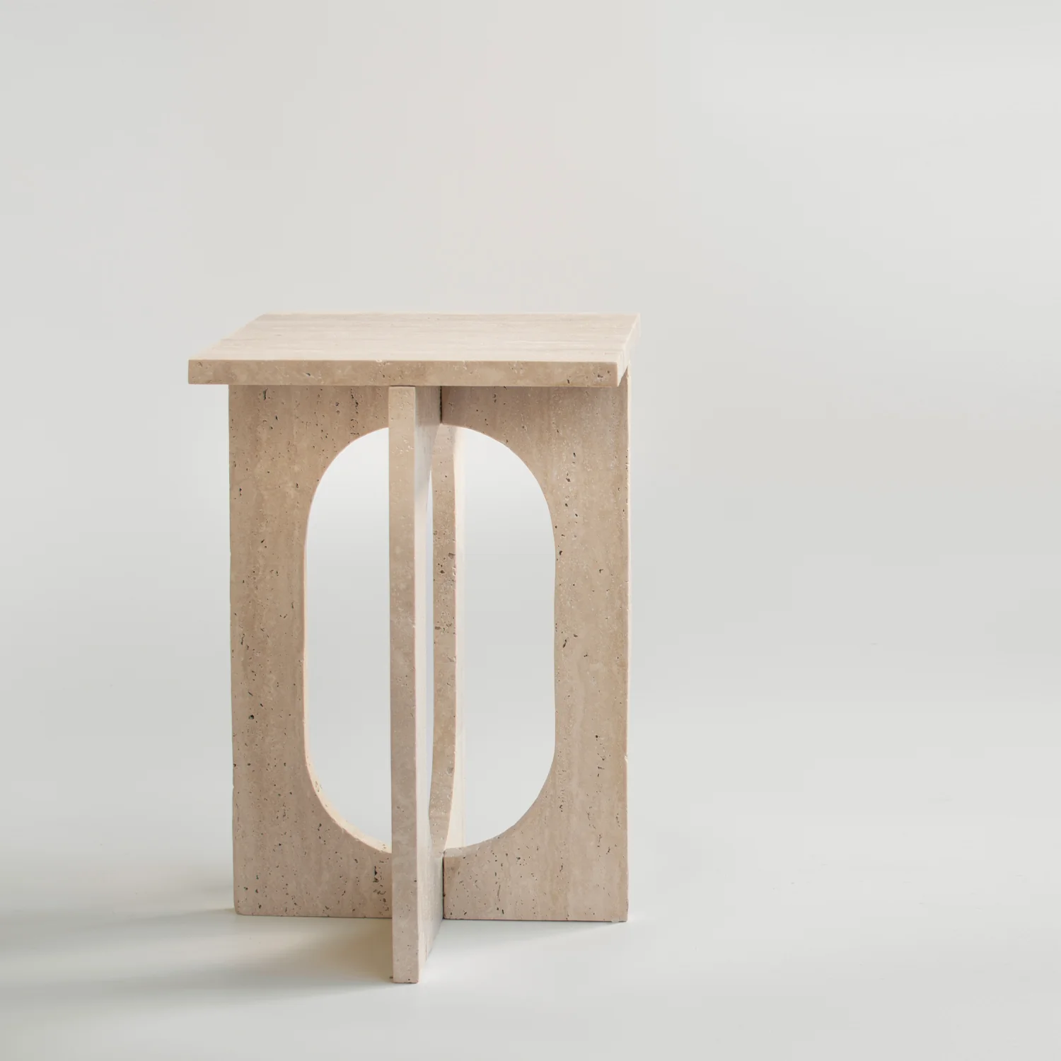 'BOND' SIDE TABLE - TRAVERTINE - Image 5