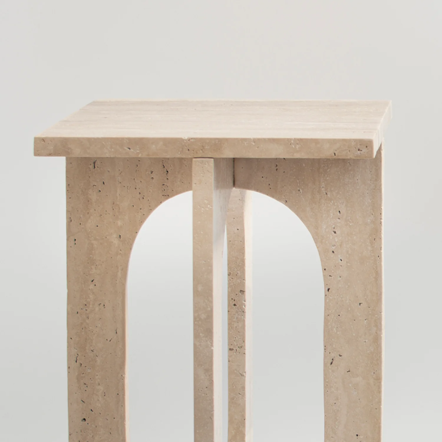 'BOND' SIDE TABLE - TRAVERTINE - Image 6
