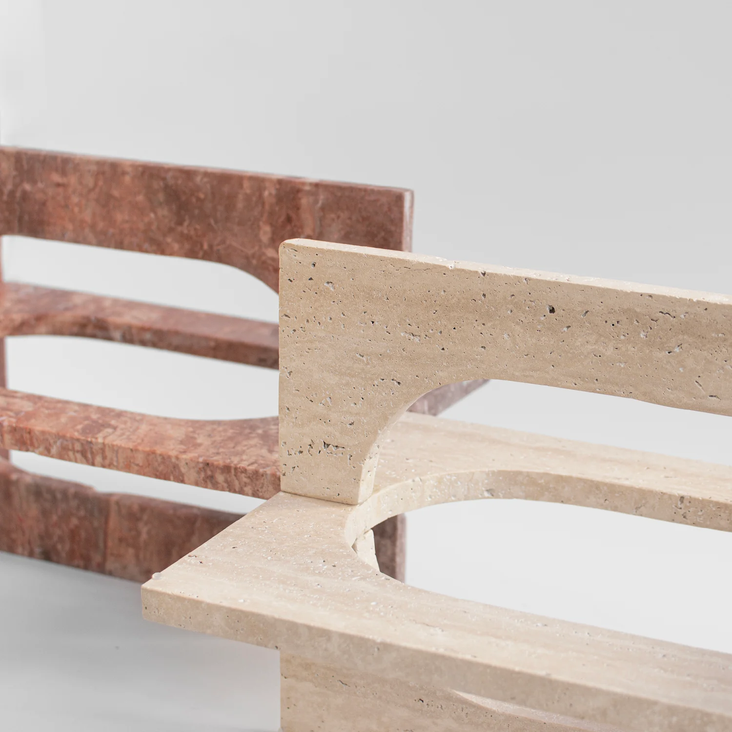 'BOND' SIDE TABLE - TRAVERTINE - Image 8