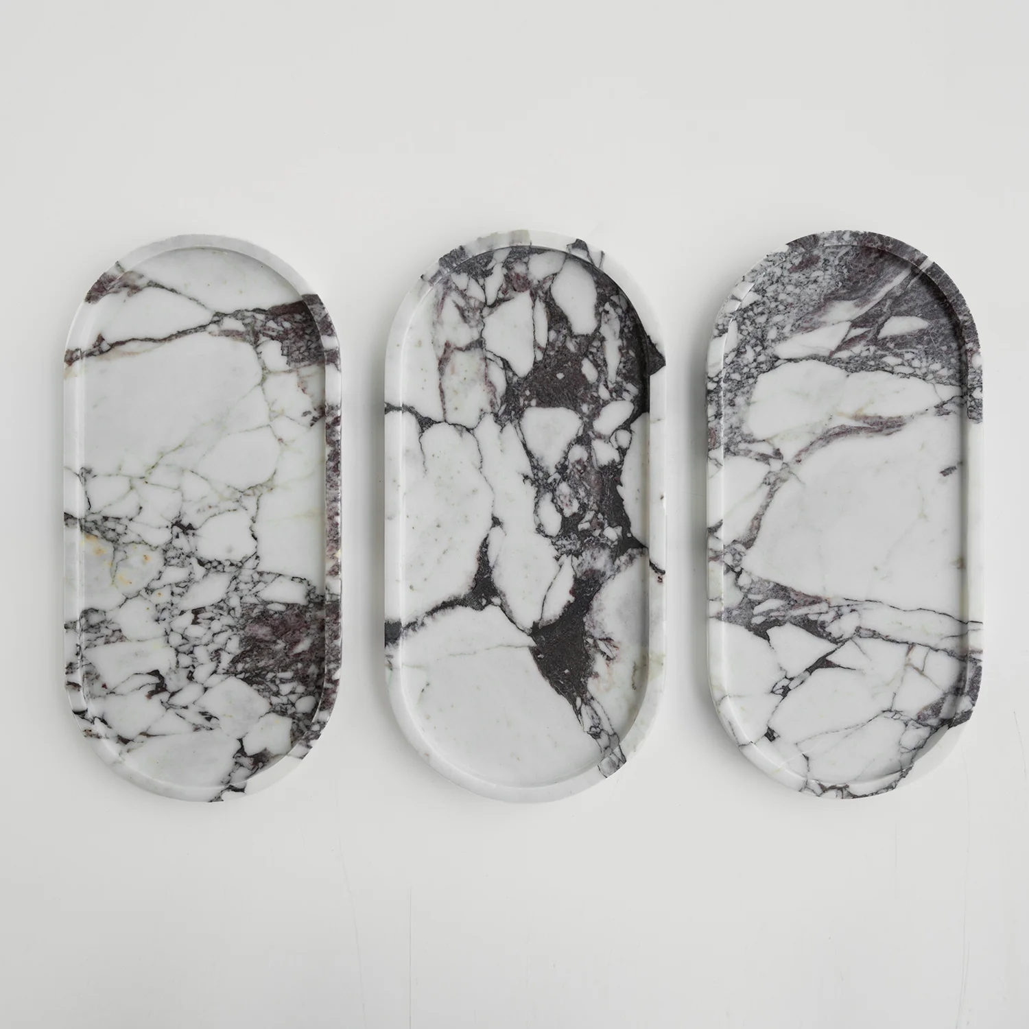 CALACATTA MARBLE OVAL TRAY - Image 3