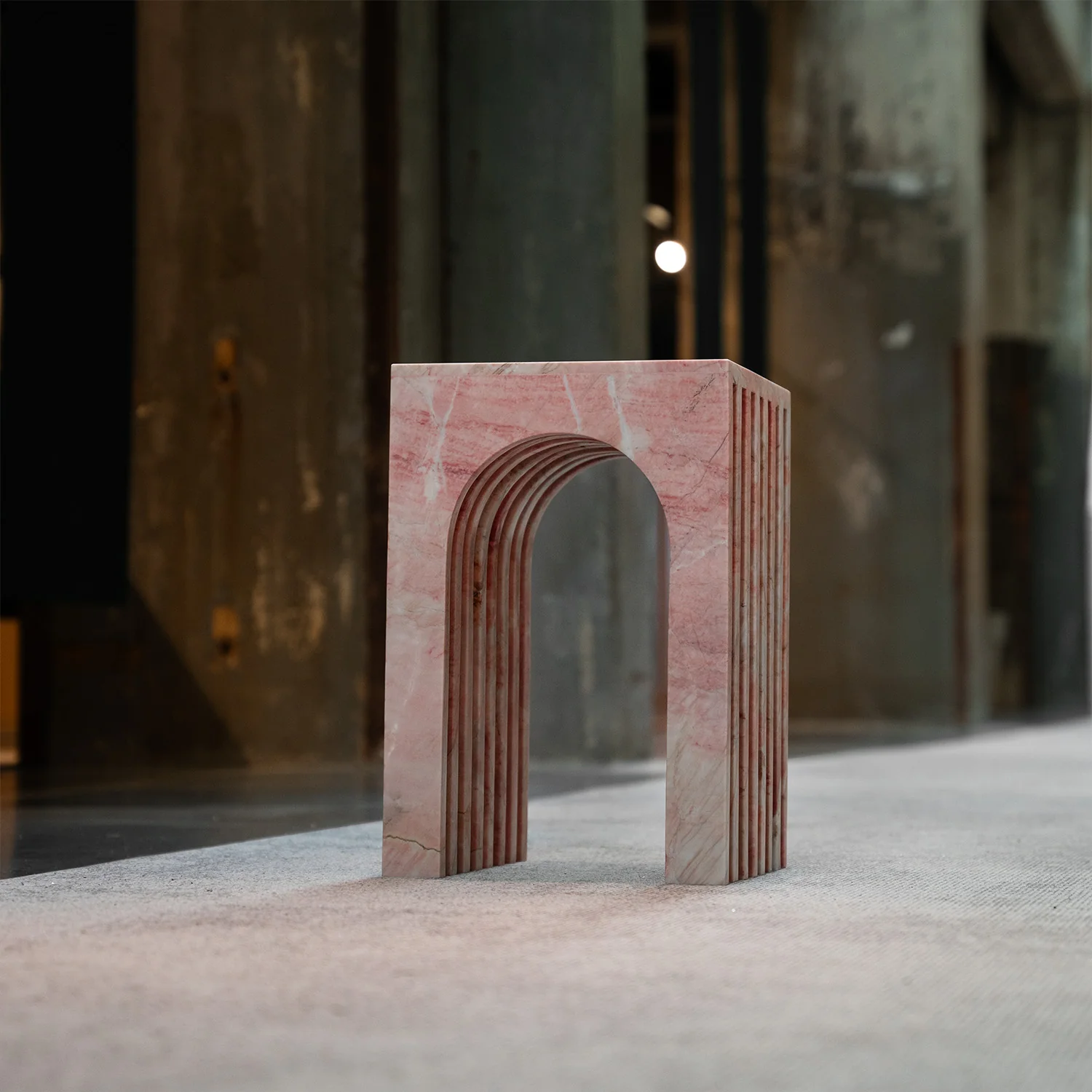 BALANCE PINK MARBLE SIDE TABLE - Image 12