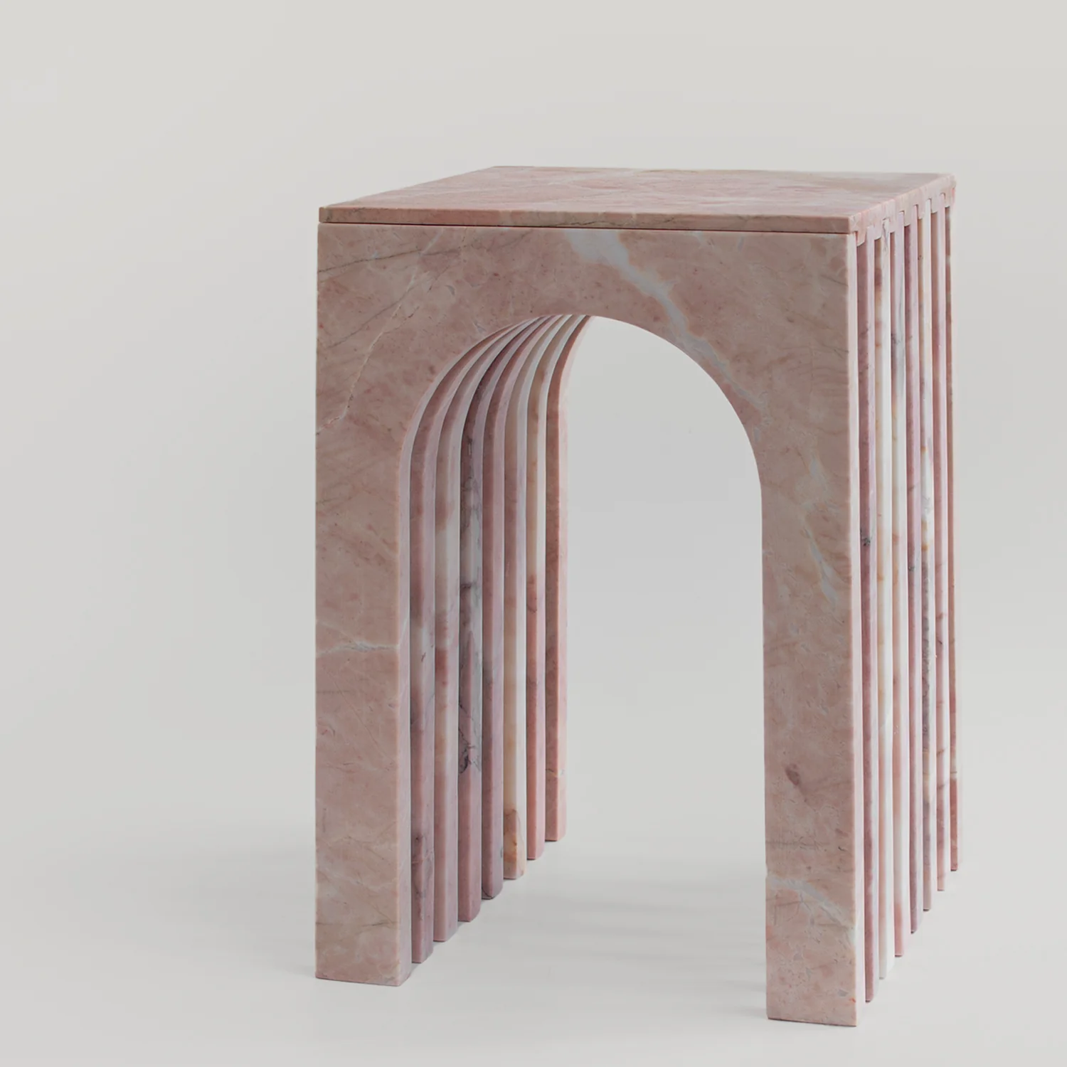 BALANCE PINK MARBLE SIDE TABLE - Image 4
