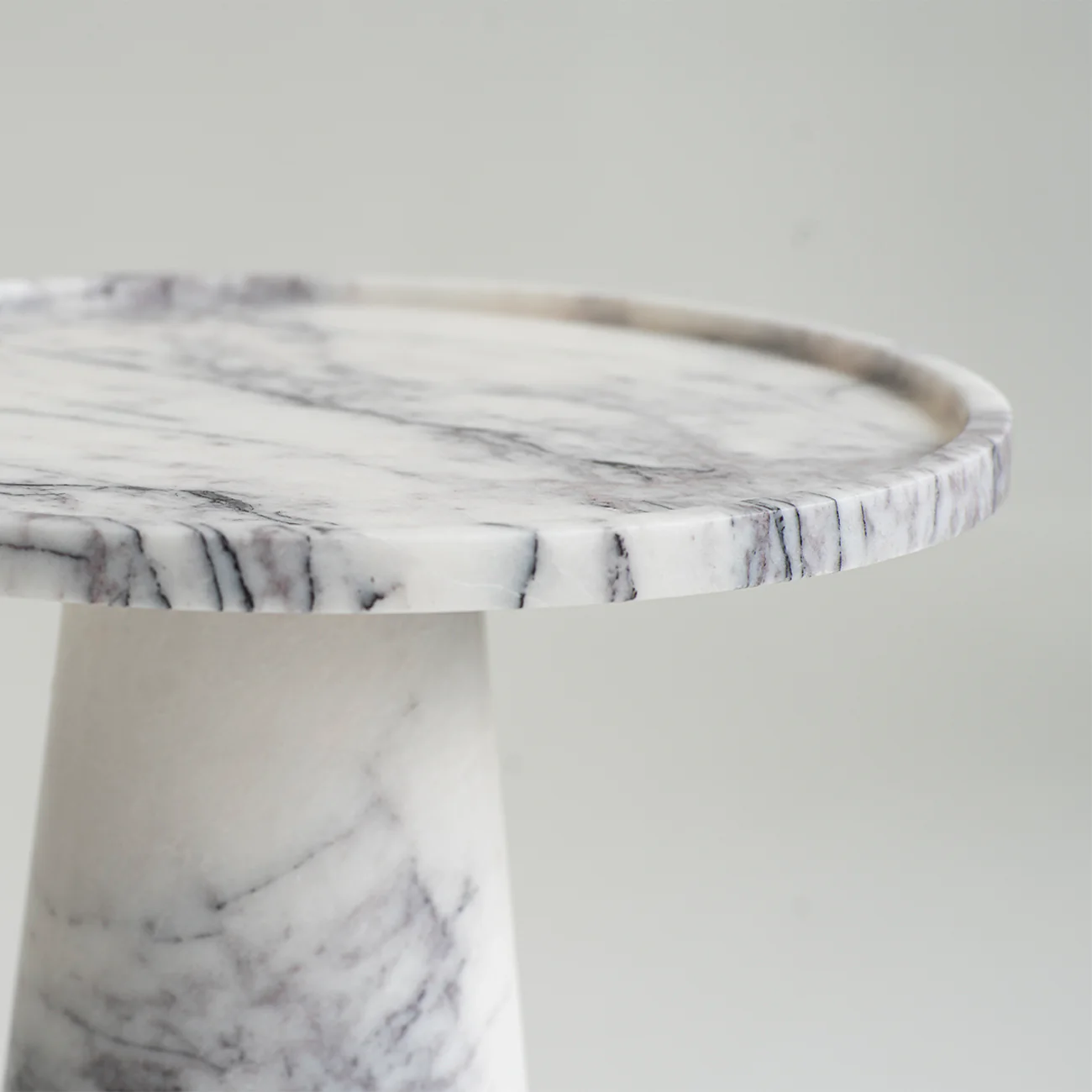 LILAC MARBLE CONE SIDE TABLE - Image 3