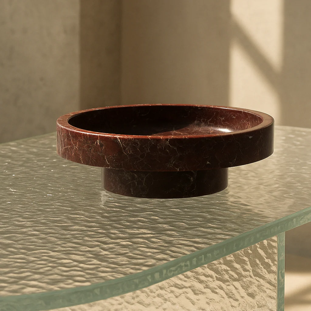 ‘CYCLO’ ROSSO LEVANTO MARBLE BOWL - Image 6