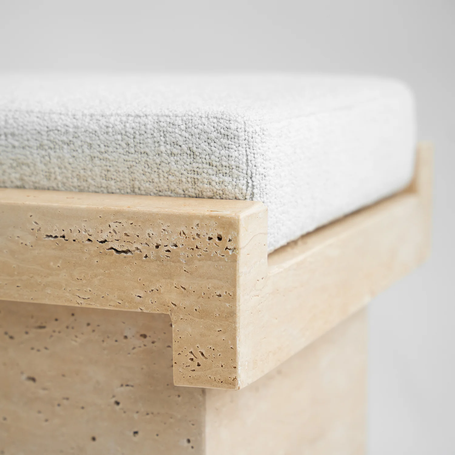TRAVERTINE STOOL 'LEGO' - Image 5