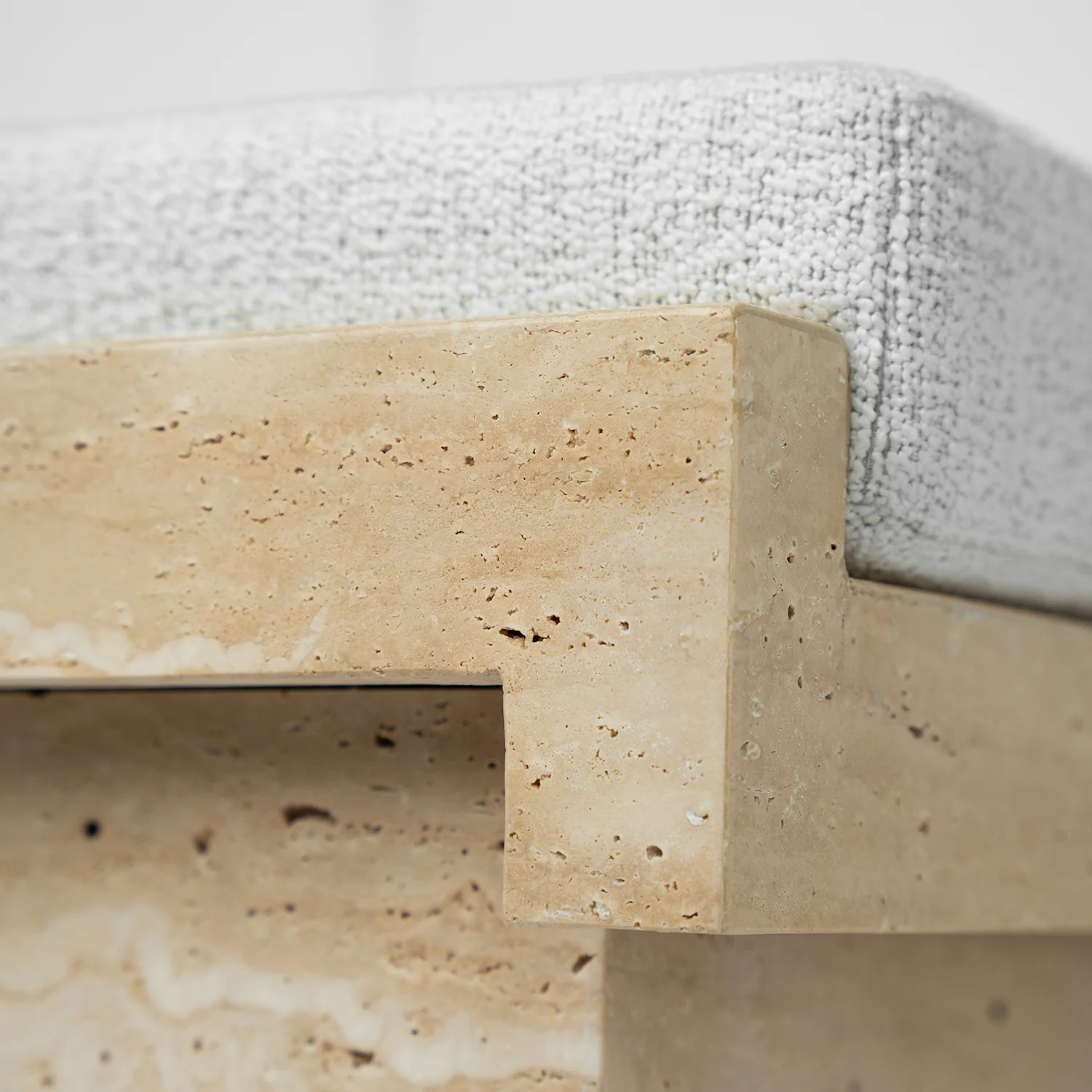 TRAVERTINE STOOL 'LEGO' - Image 6