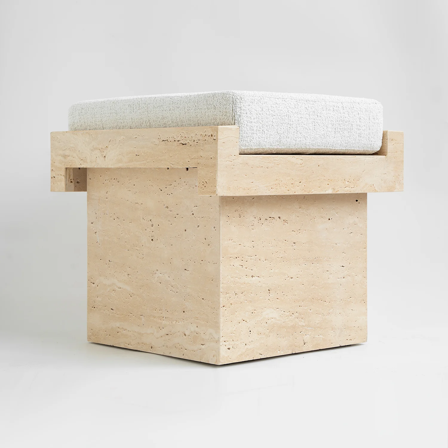 TRAVERTINE STOOL 'LEGO' - Image 7