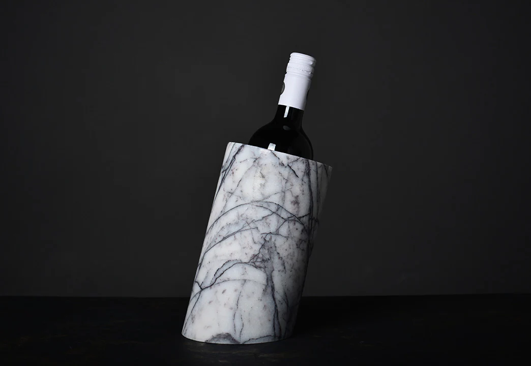 LILAC WHITE MARBLE ANGLED WINE COOLER - Image 10