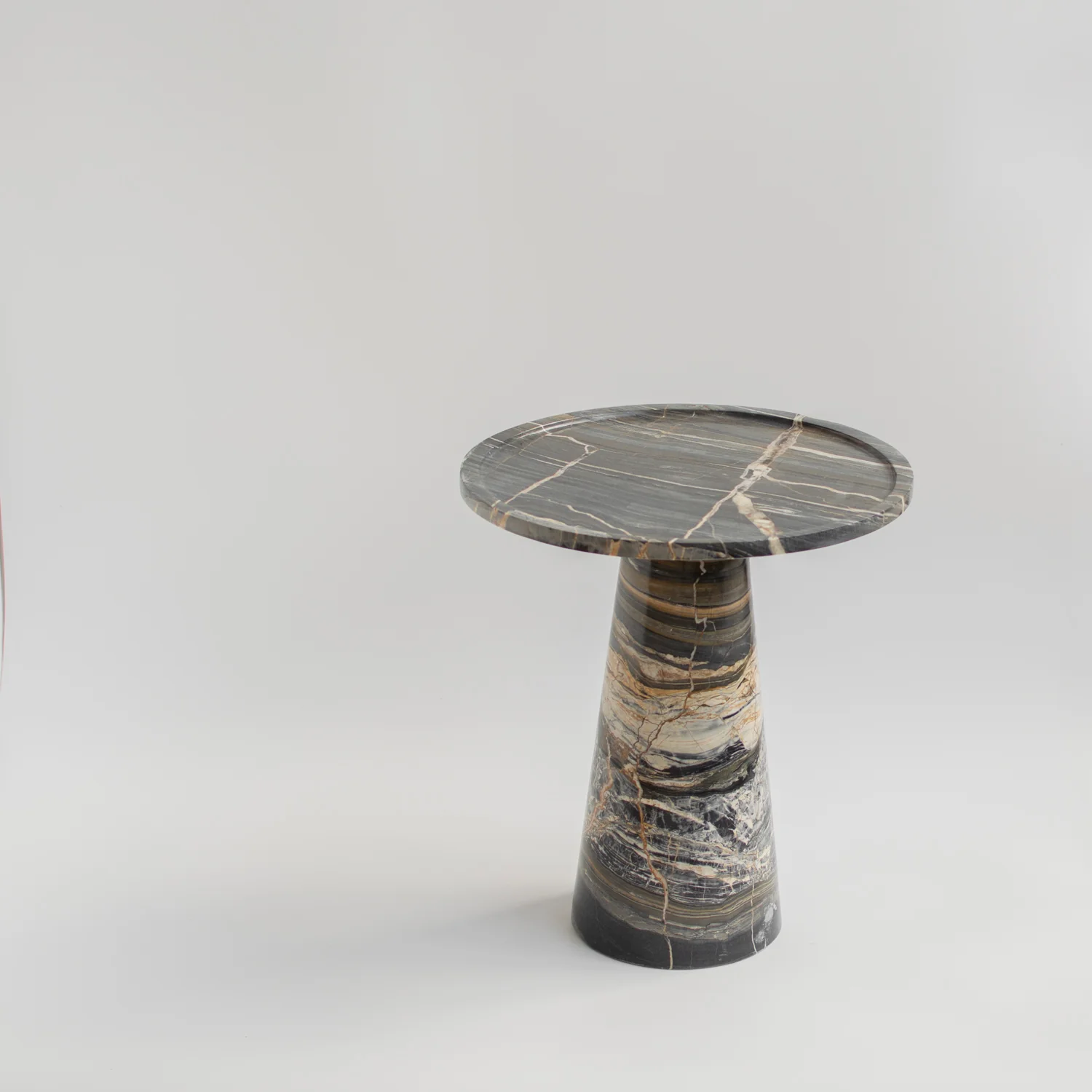 PICASSO MARBLE CONE SIDE TABLE | SAMPLE SALE - Image 4
