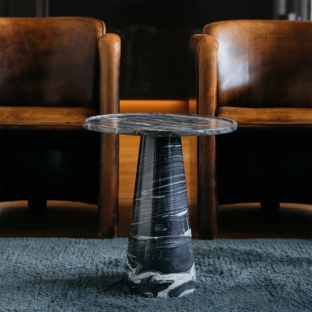 PICASSO MARBLE CONE SIDE TABLE | SAMPLE SALE - Image 6