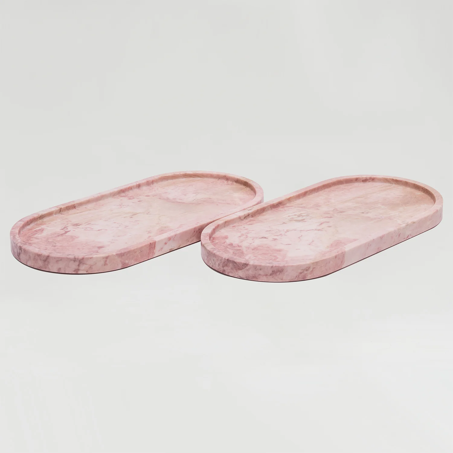PINK MARBLE OVAL TRAY - Image 3