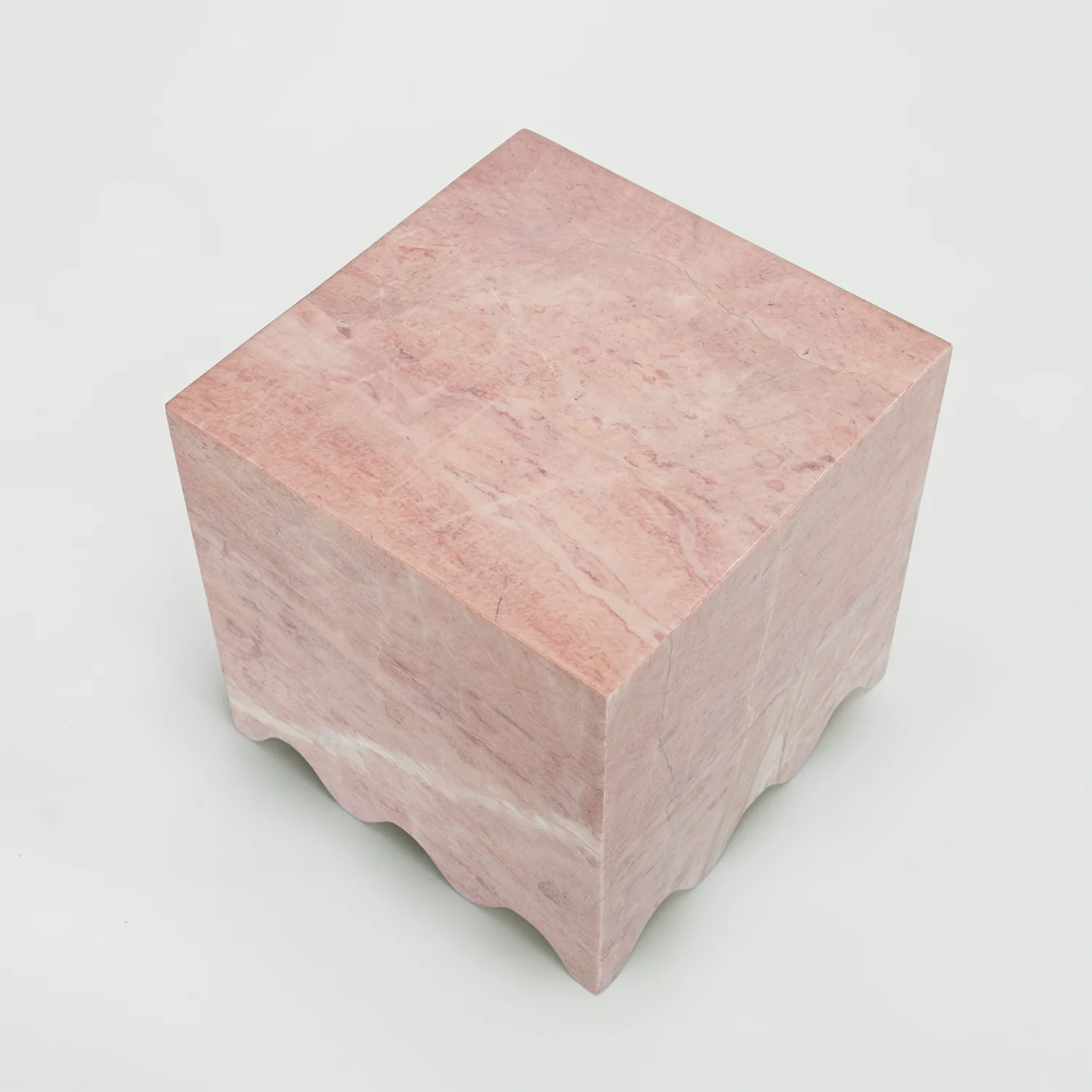 PINK MARBLE SIDE TABLE 'FLOW' - Image 5