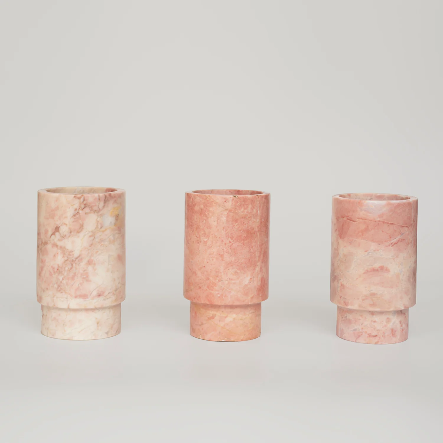 PINK MARBLE VASE AND WINE COOLER - Image 4