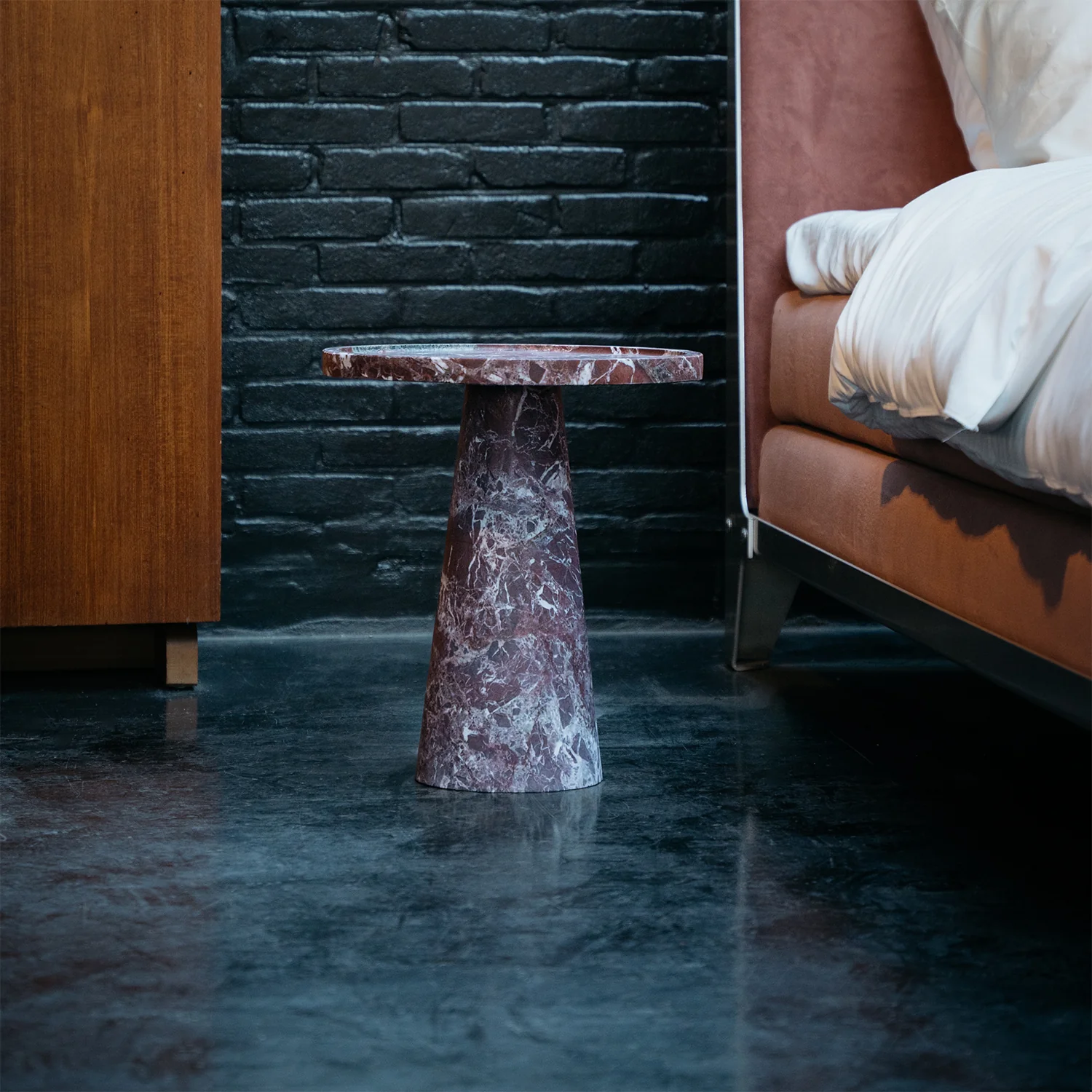ROSSO LEVANTO CONE SIDE TABLE - Image 7