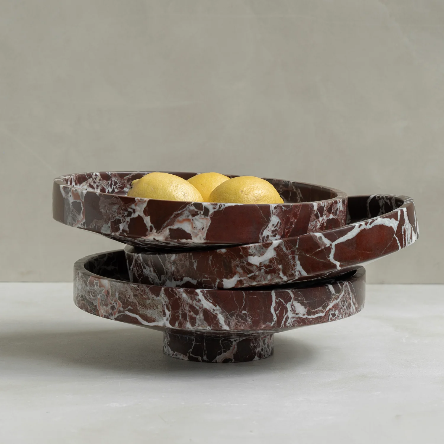 ROSSO LEVANTO MARBLE NARROW BOWL - Image 6