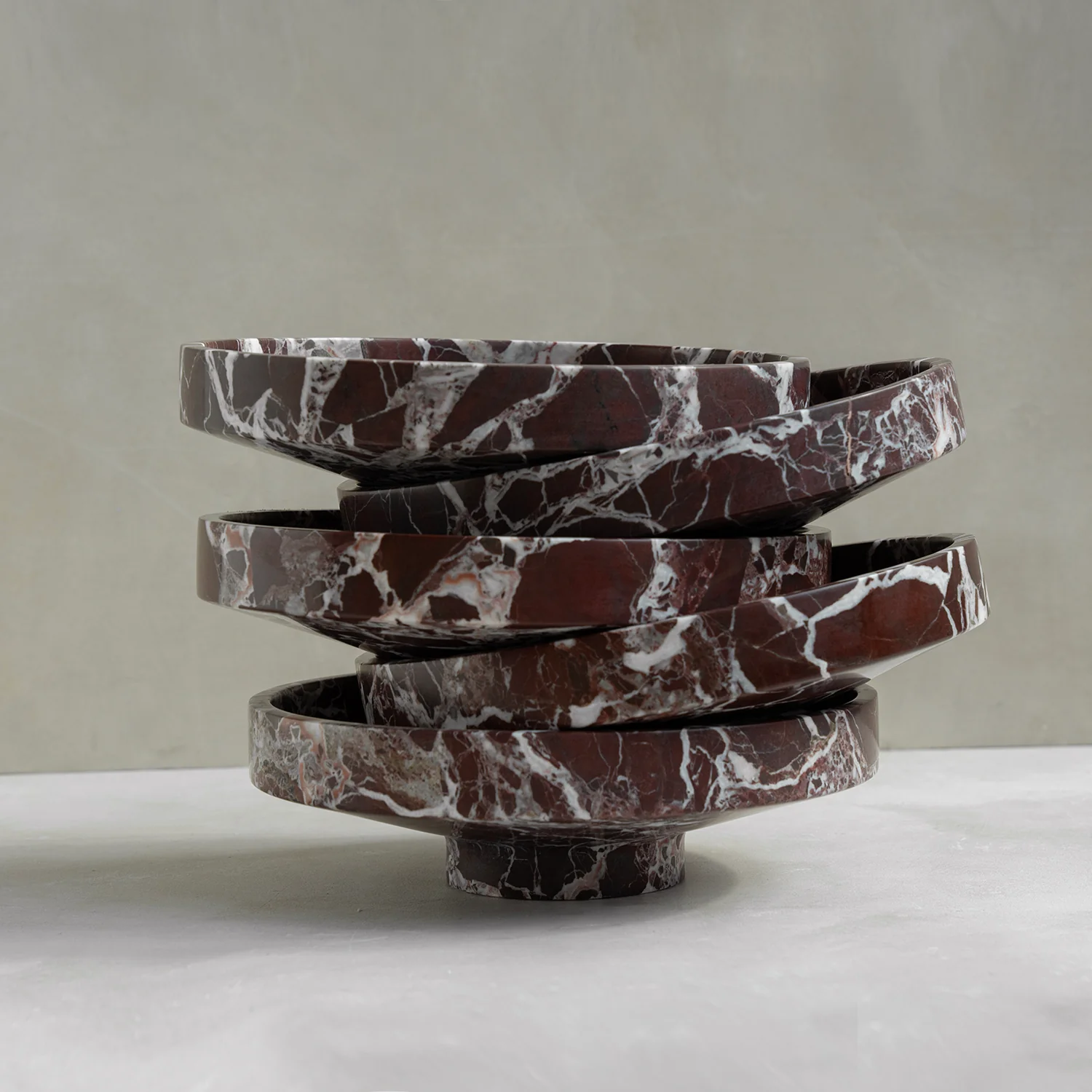 ROSSO LEVANTO MARBLE NARROW BOWL - Image 7