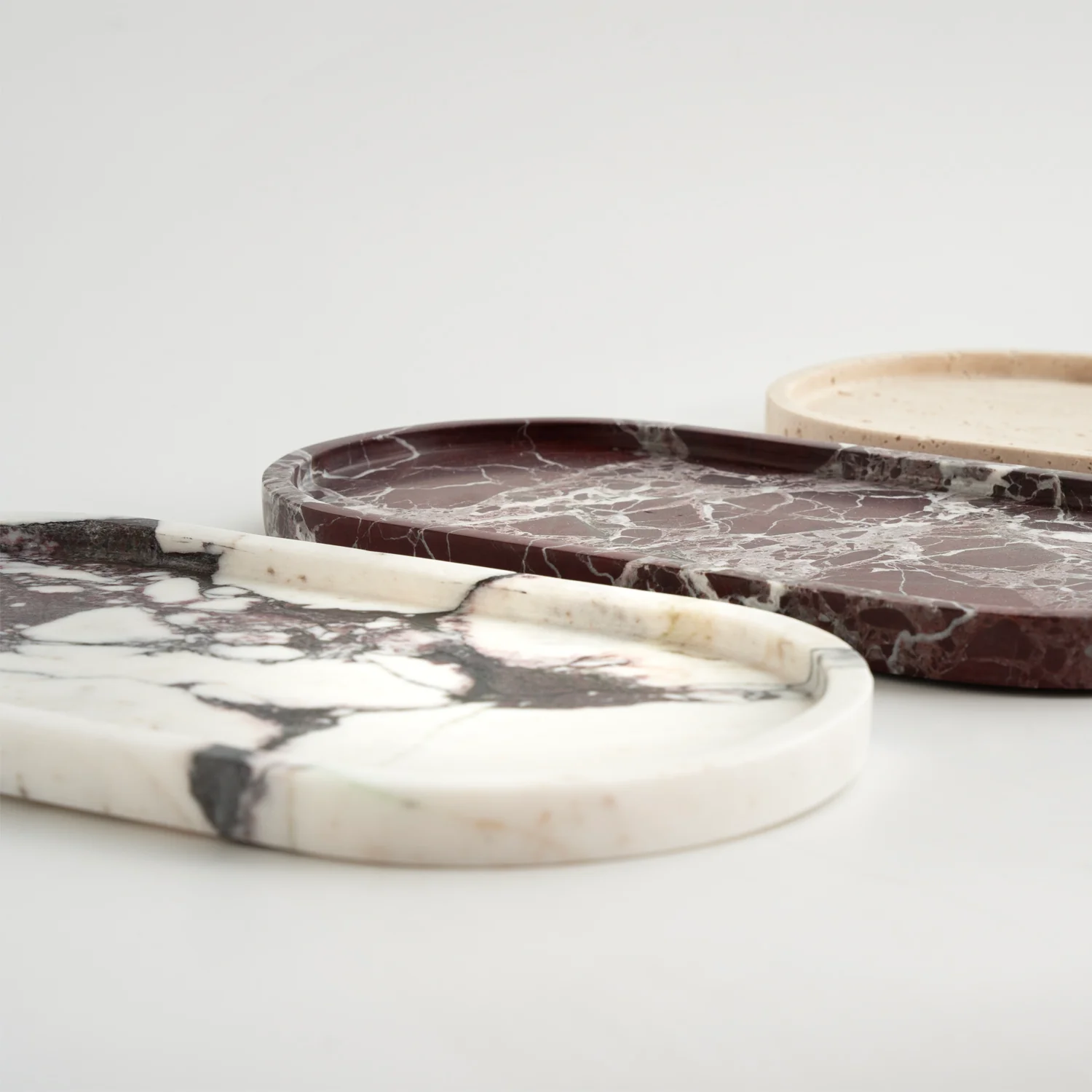 ROSSO LEVANTO MARBLE OVAL TRAY | SAMPLE SALE - Image 5