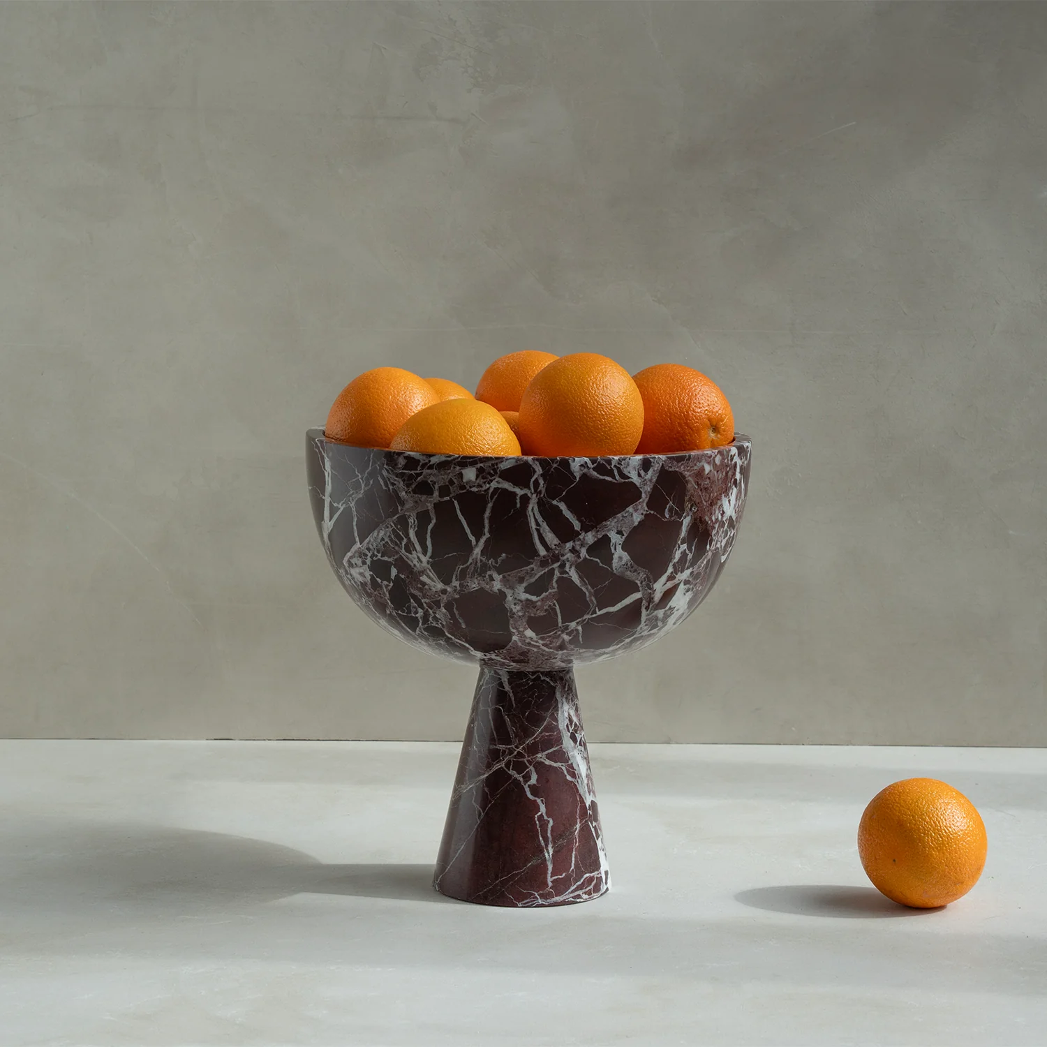 ROSSO LEVANTO MARBLE PEDESTAL BOWL XL - Image 5