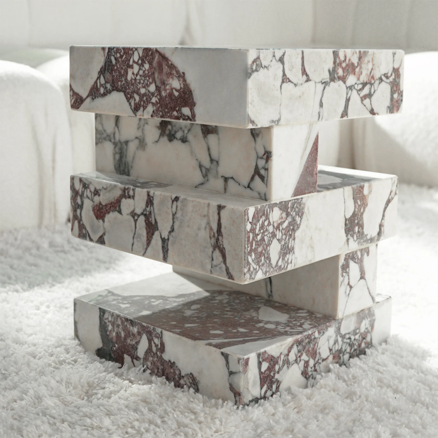 'S Y N C' CALACATTA SIDE TABLE - Image 13