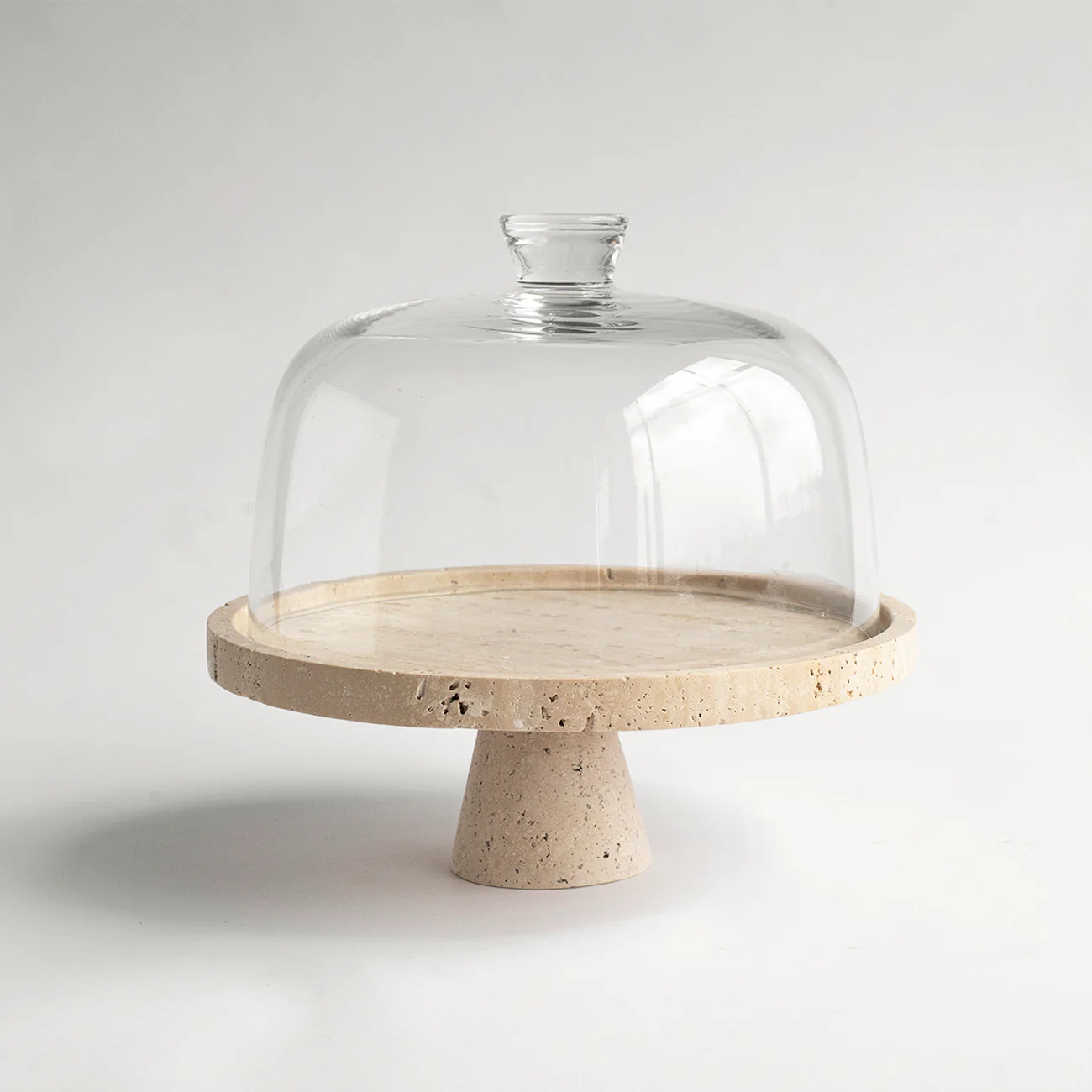 TRAVERTINE CAKE STAND - Image 3
