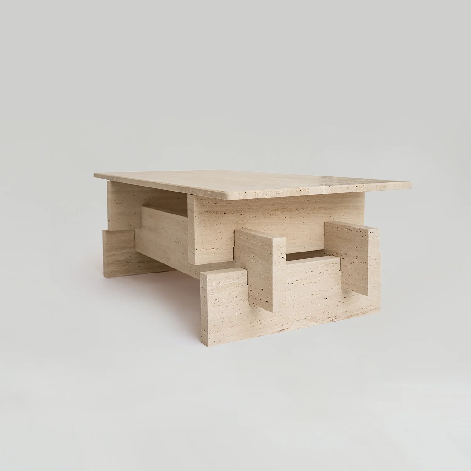 TRAVERTINE COFFEE TABLE 'BERLIN' - Image 5