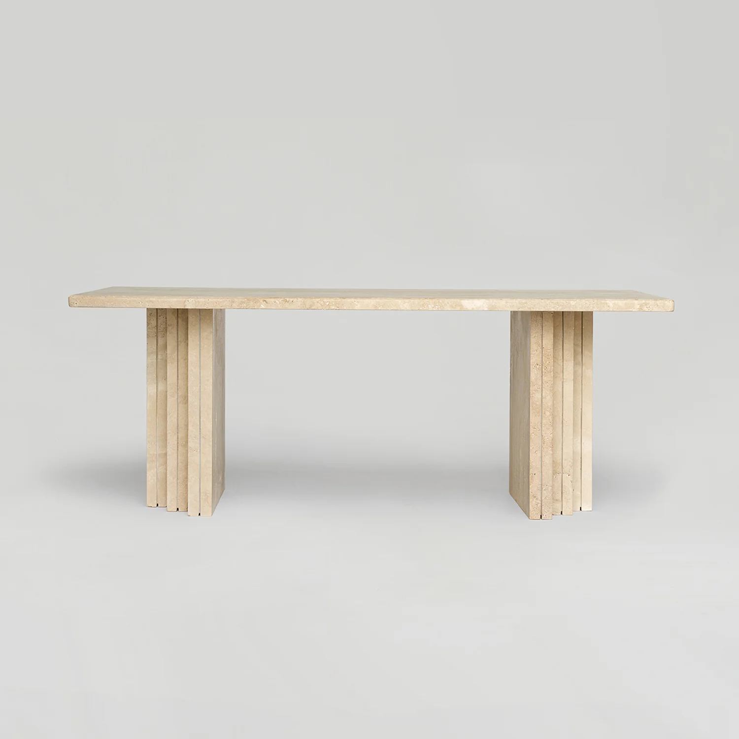 TRAVERTINE COFFEE TABLE 'MASA'