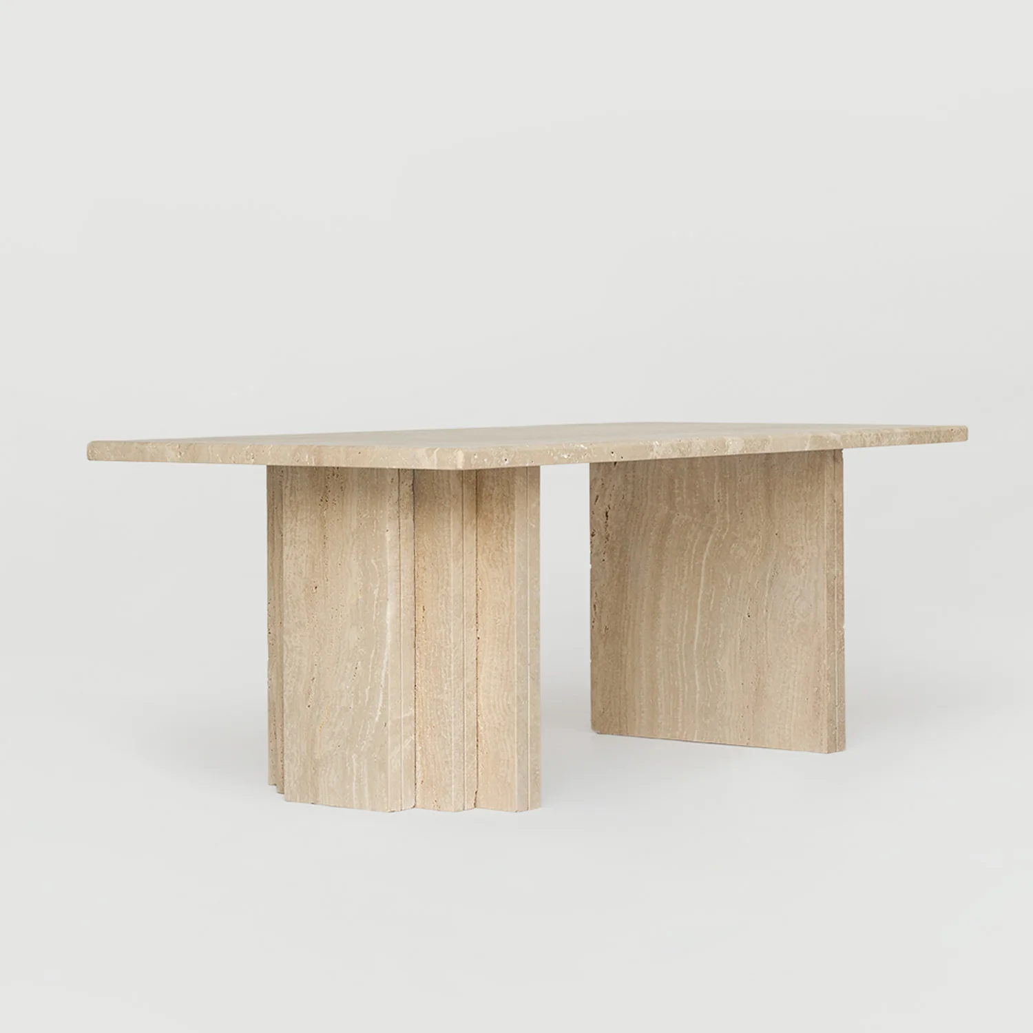 TRAVERTINE COFFEE TABLE 'MASA' - Image 2