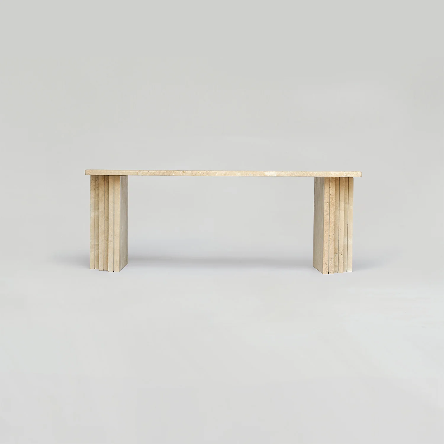 TRAVERTINE COFFEE TABLE 'MASA' - Image 4