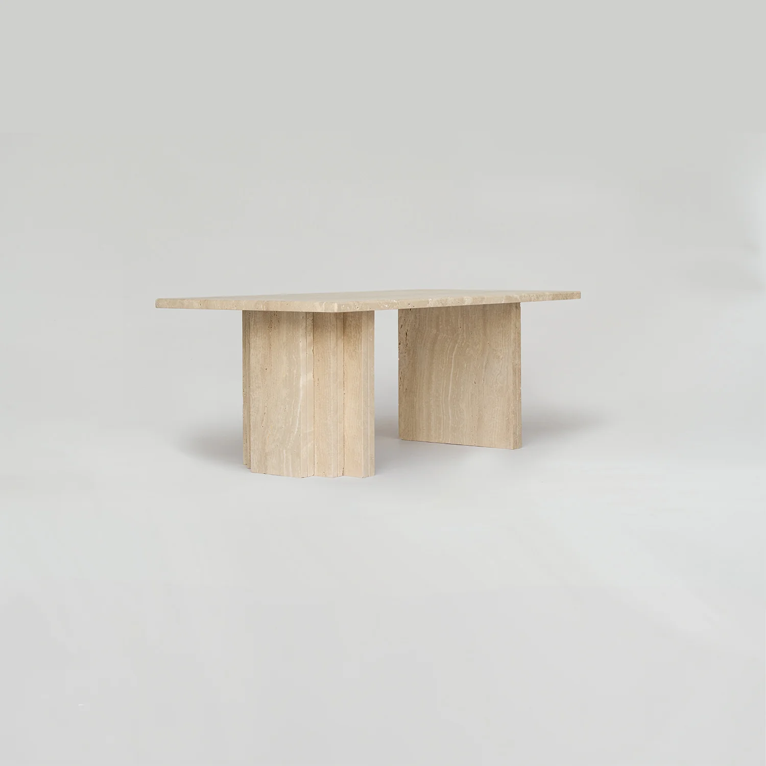 TRAVERTINE COFFEE TABLE 'MASA' - Image 5