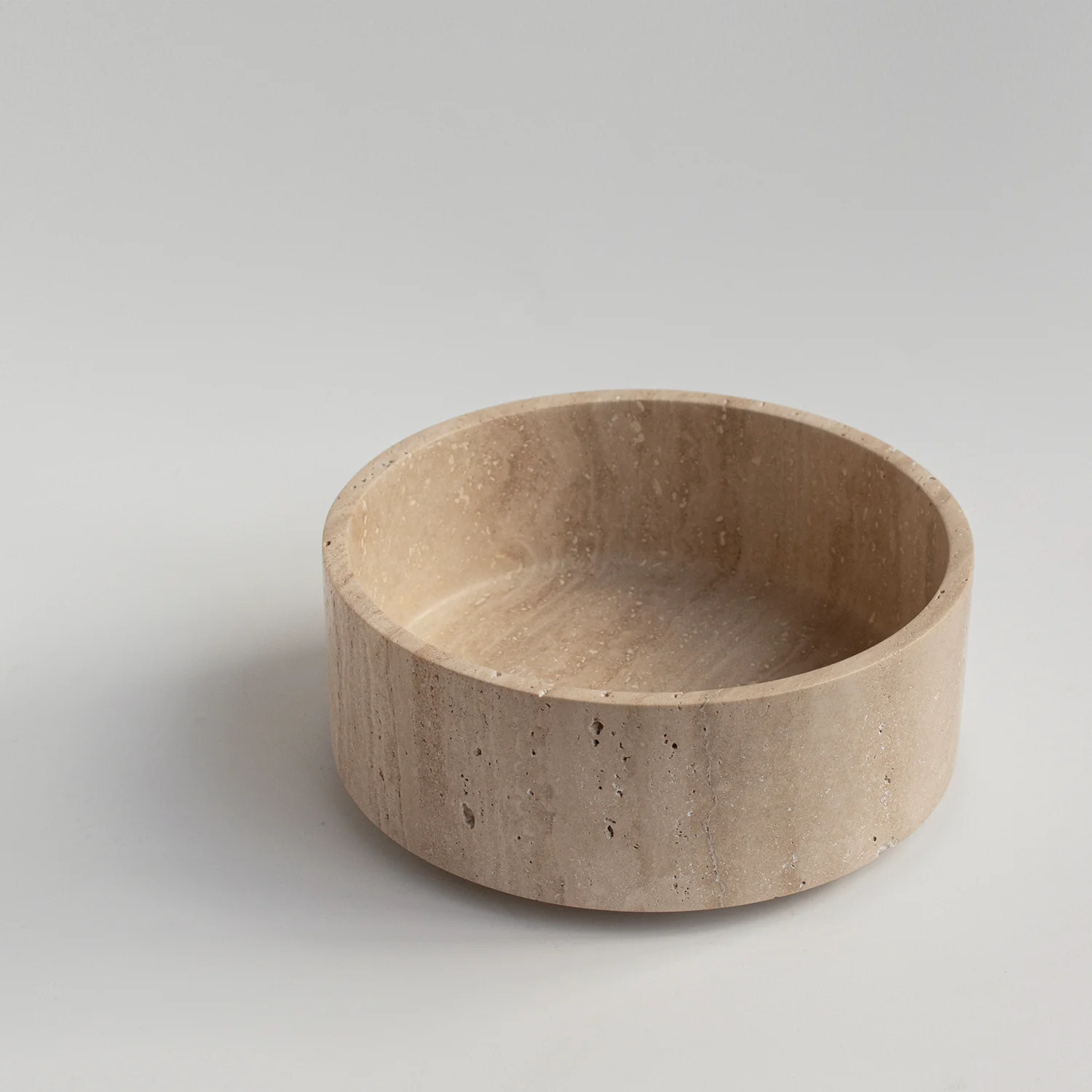 TRAVERTINE CYLINDER BOWL - Image 3