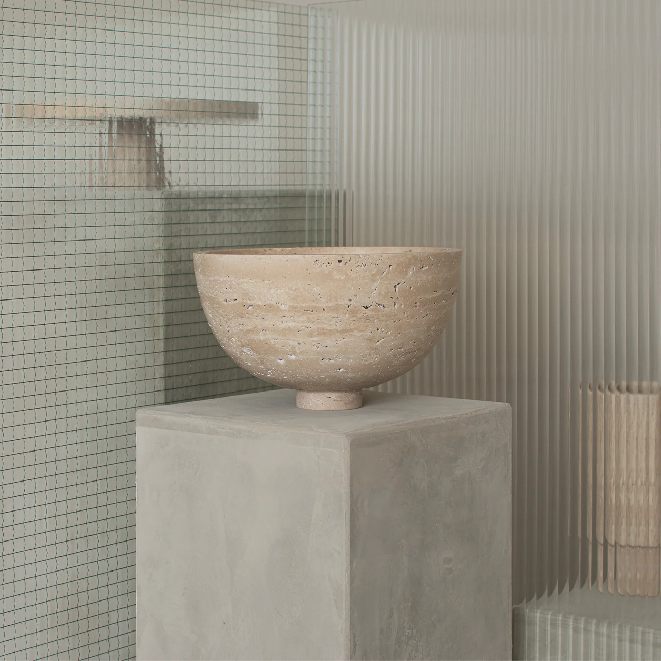 TRAVERTINE FRUIT BOWL - Image 4