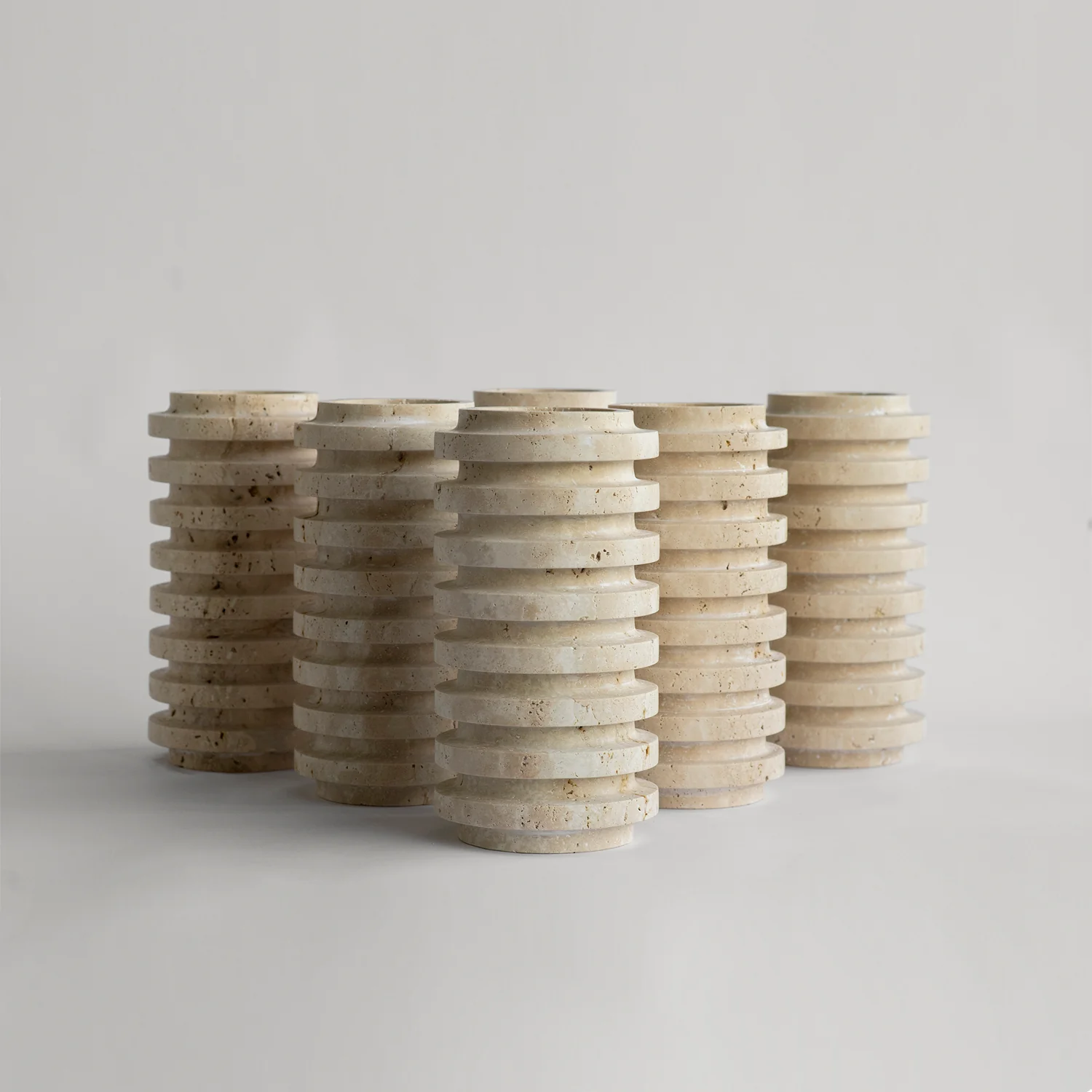 TRAVERTINE LAYER VASE - Image 4