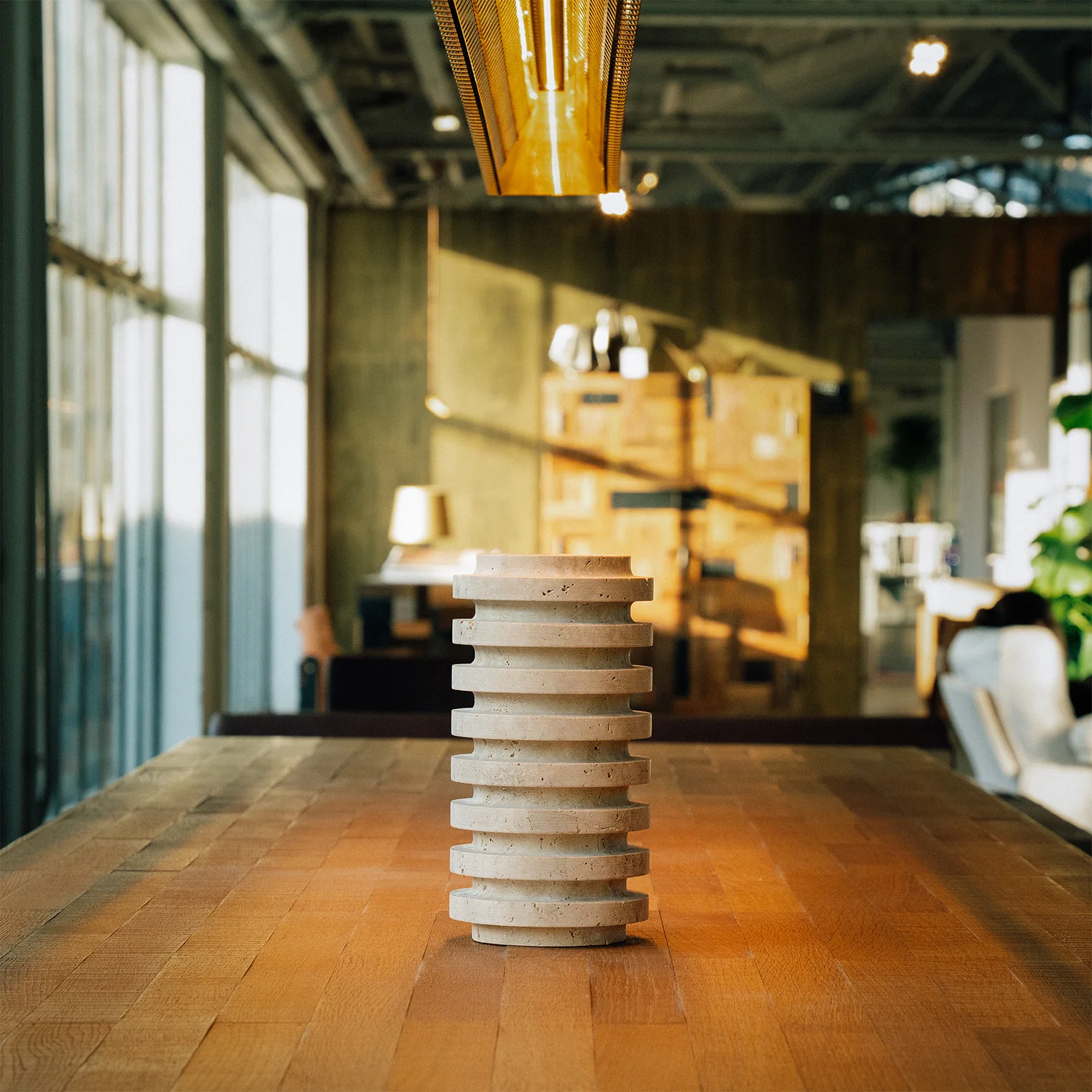 TRAVERTINE LAYER VASE - Image 5