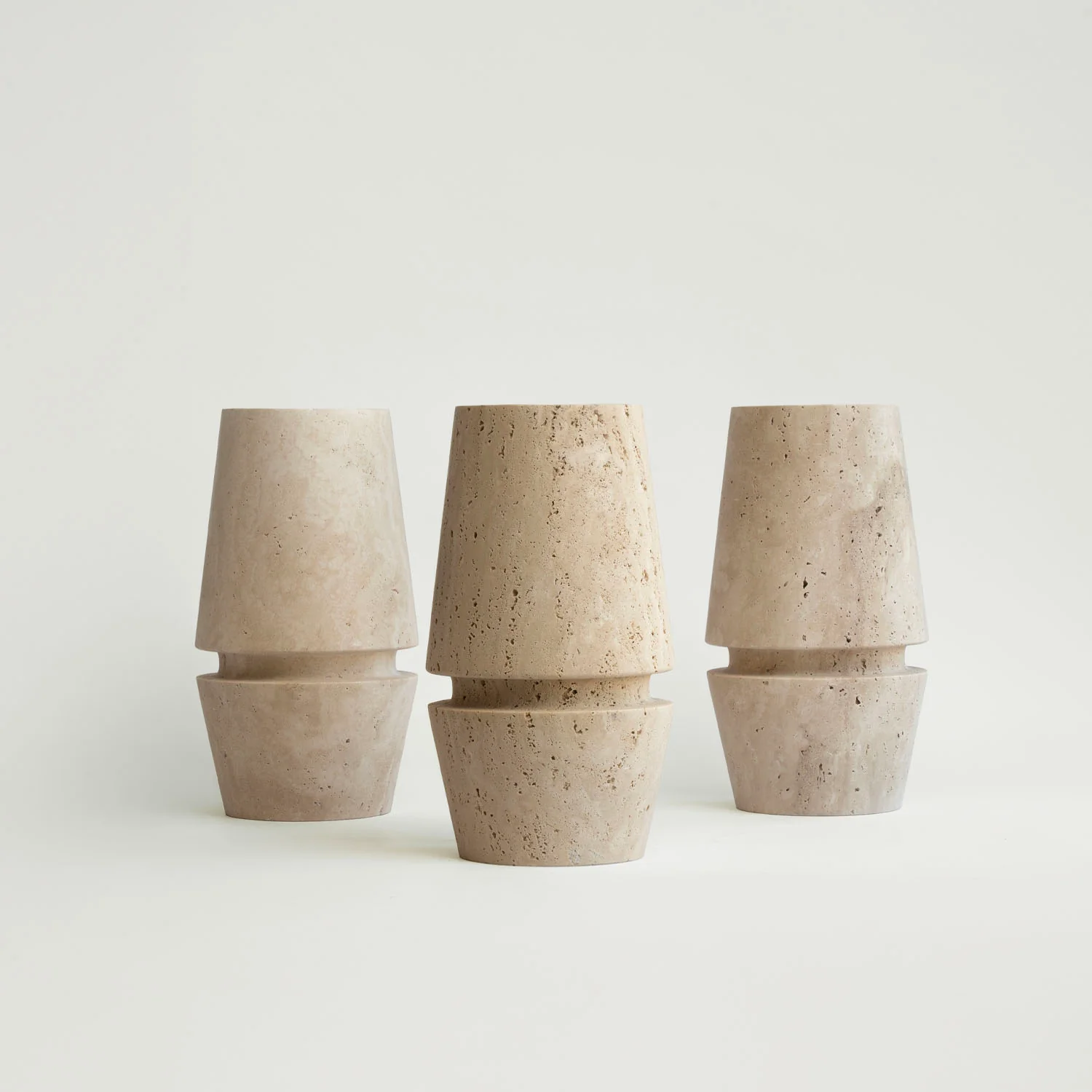 TRAVERTINE VASE 'MOTTO' - Image 2