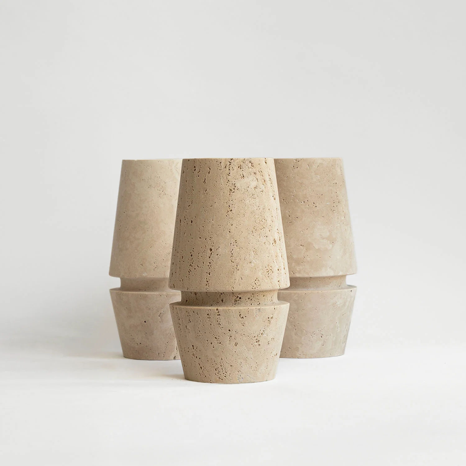 TRAVERTINE VASE 'MOTTO' - Image 4