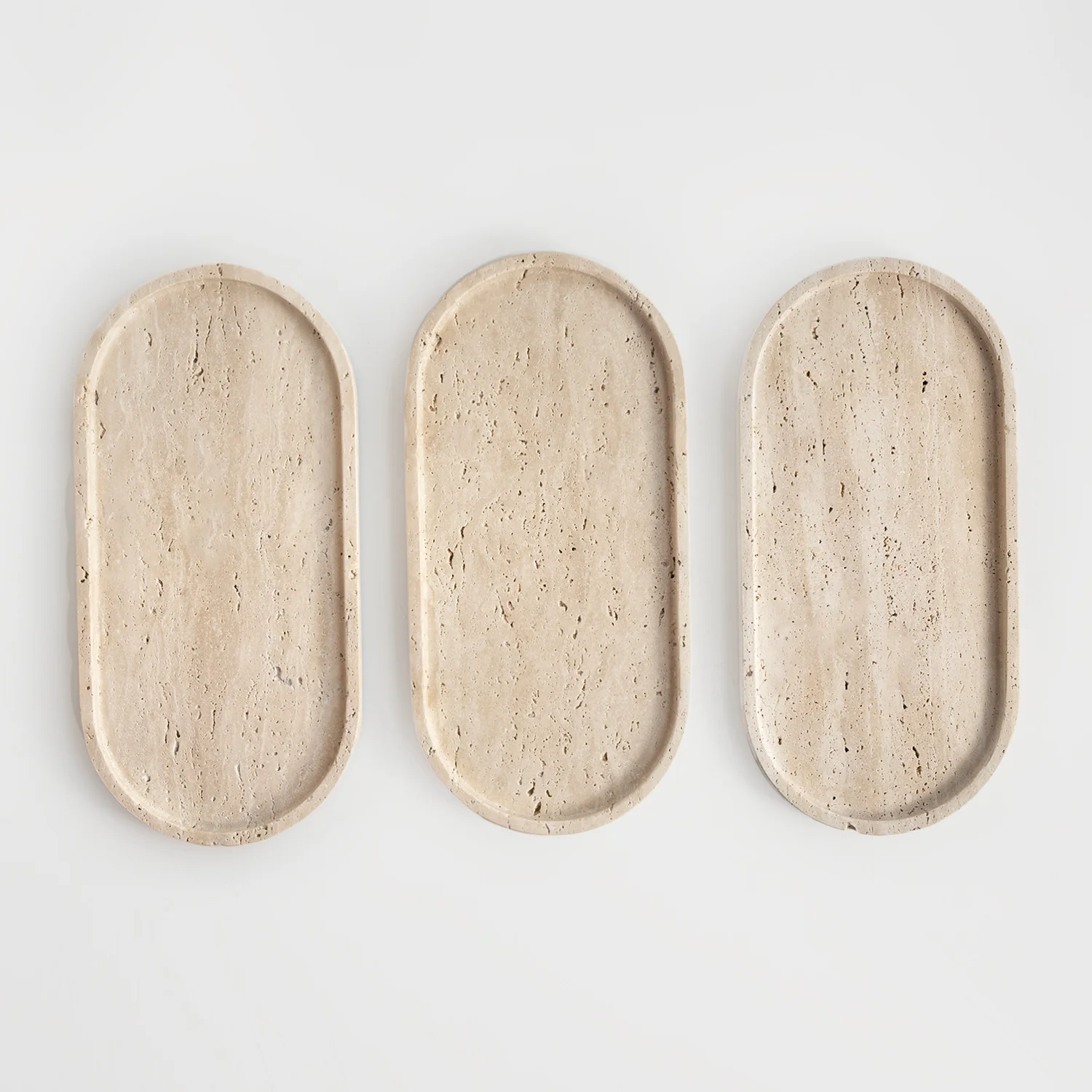 TRAVERTINE OVAL TRAY | SAMPLE SALE - Image 3