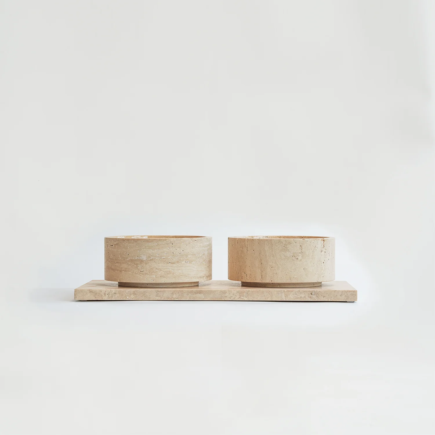 TRAVERTINE PET BOWL XL  |  Limited Edition