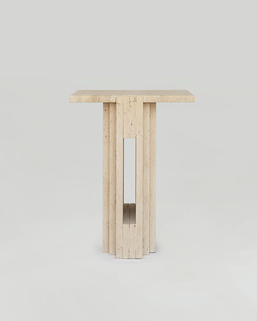 TRAVERTINE SIDE TABLE 'LLOYD' - Image 2