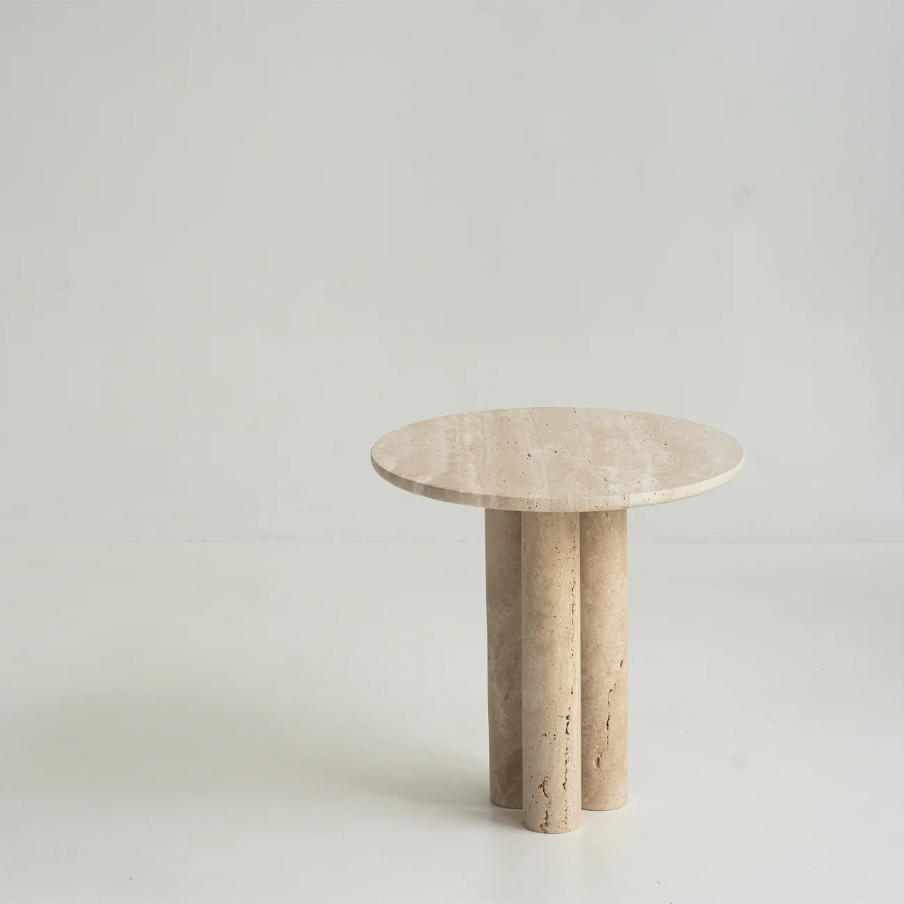 Trio № II - TRAVERTINE SIDE TABLE - Image 4