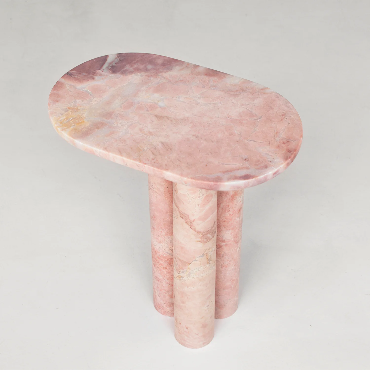 TRIO № III - PINK MARBLE SIDE TABLE - Image 3