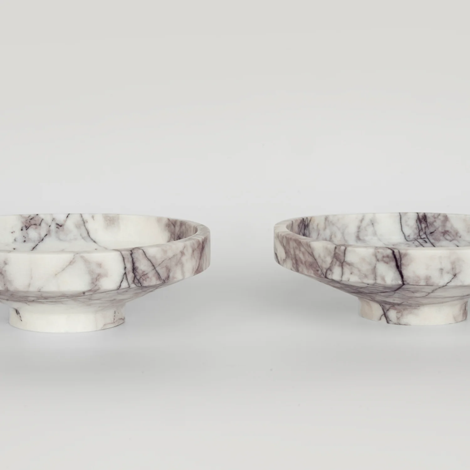 WHITE LILAC MARBLE NARROW BOWL - Image 7